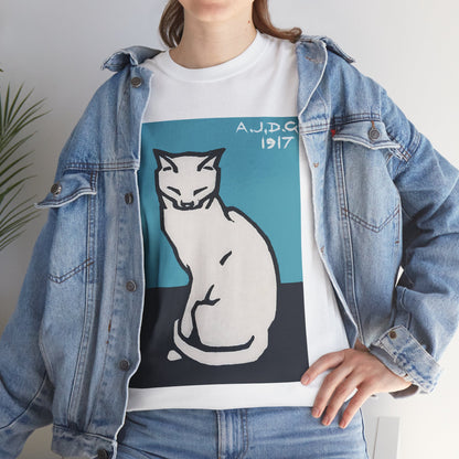 Sitting Cat by Julie de Graag - Unisex T-Shirt