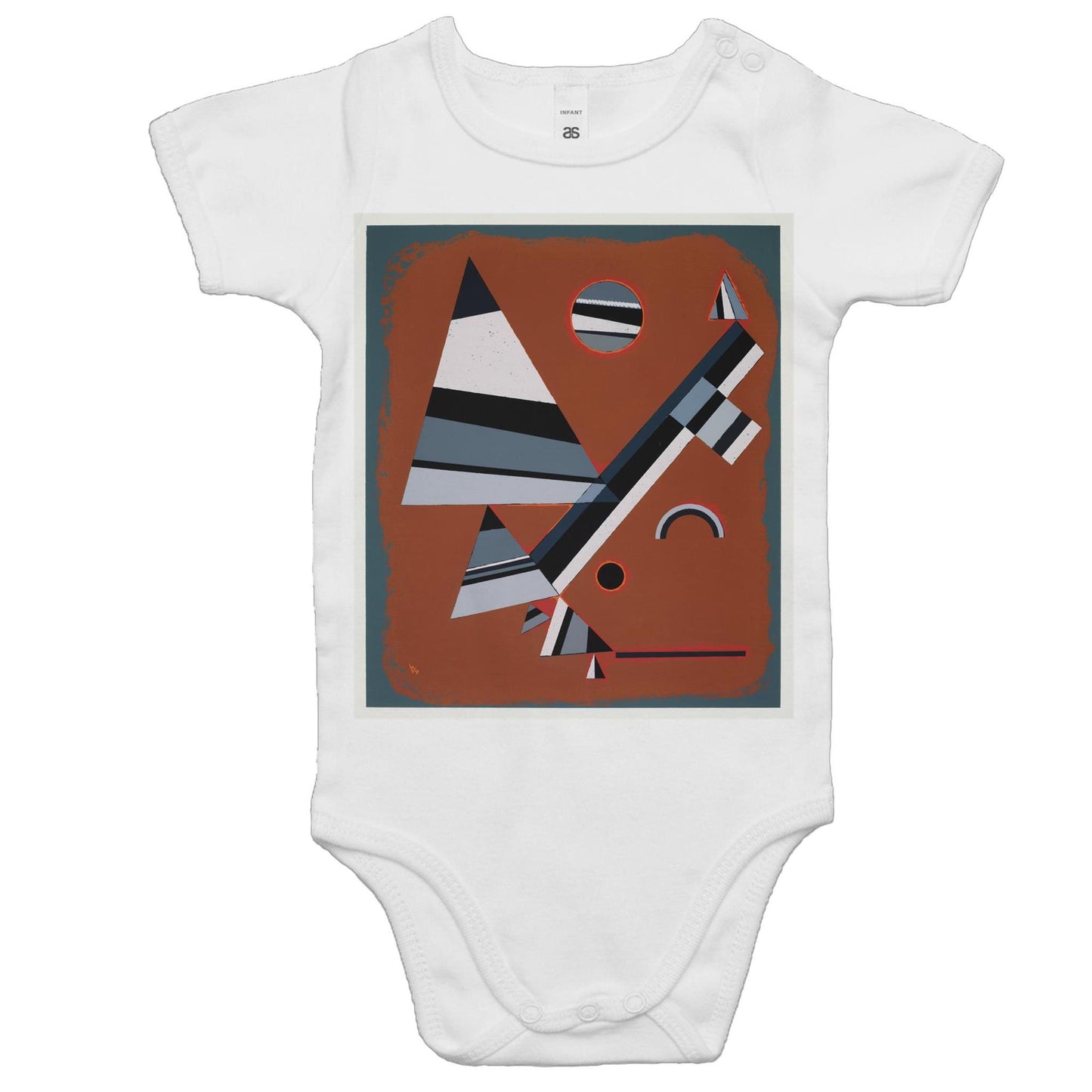 Gris by Wassily Kandinsky - Baby Onesie Romper