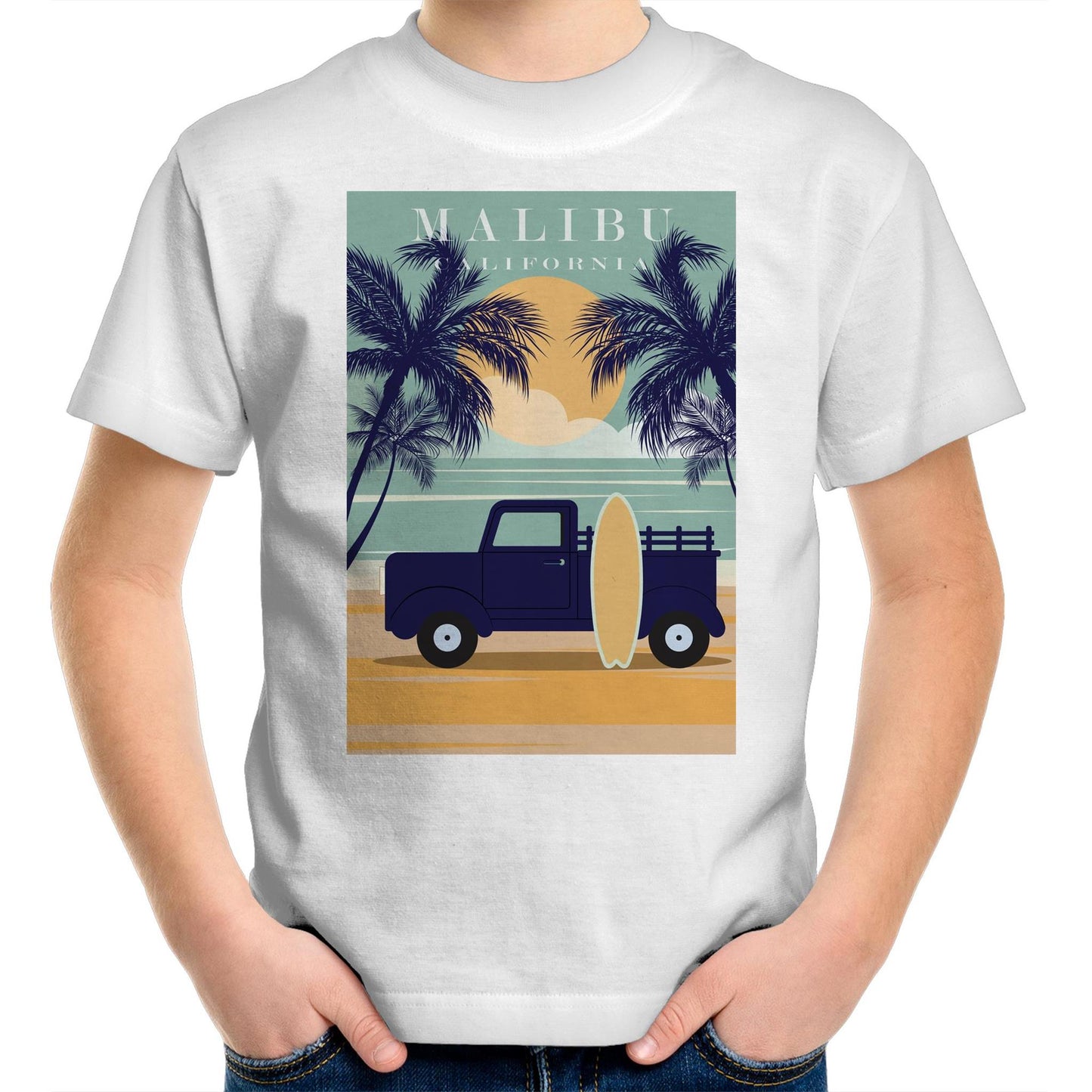 Malibu California - Kids T-Shirt