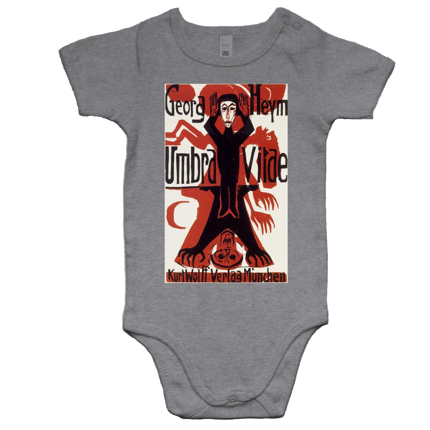 Shadow of Life by Ernst Ludwig Kirchner & Kurt Wolff - Baby Onesie Romper