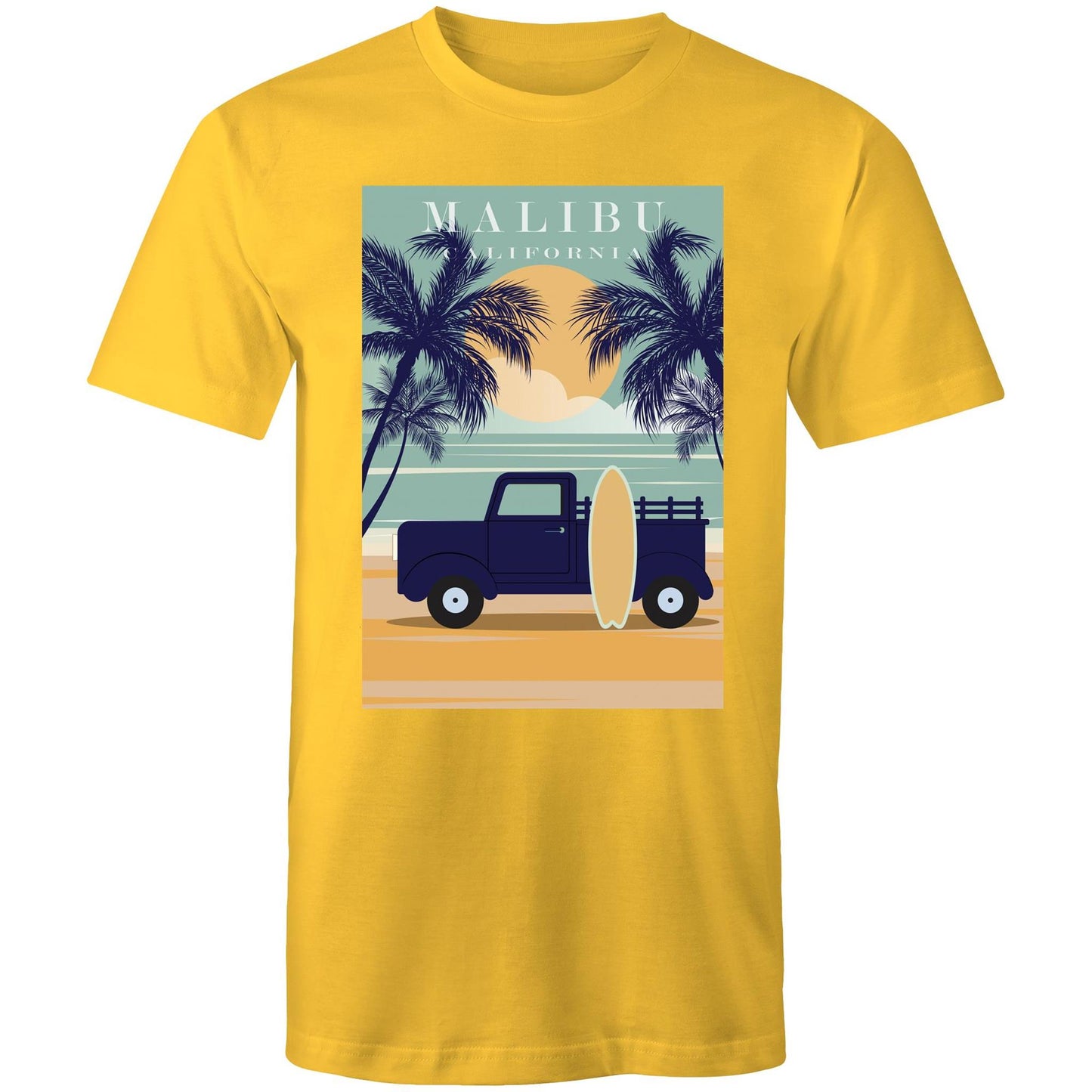 Malibu California - Mens T-Shirt