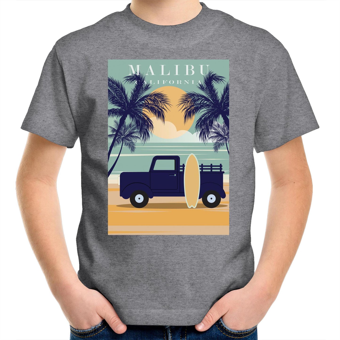 Malibu California - Kids T-Shirt