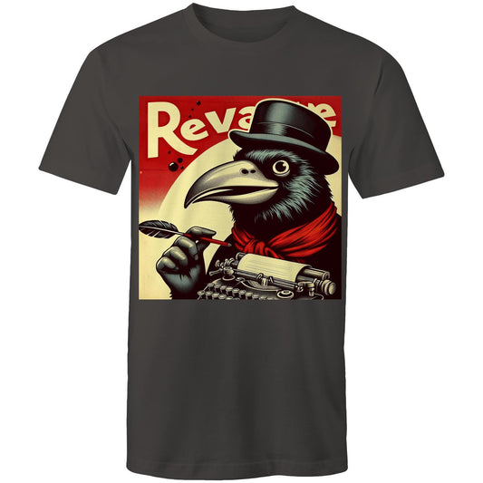 Vintage Ad With Crow - Mens T-Shirt. Arty Threads Australia - Unique art t-shirts and tote bags featuring cool, vibrant artwork for all ages.