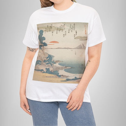 Dawn over Mount Fuji & Susaki by Utagawa Kuniyoshi - Unisex T-Shirt