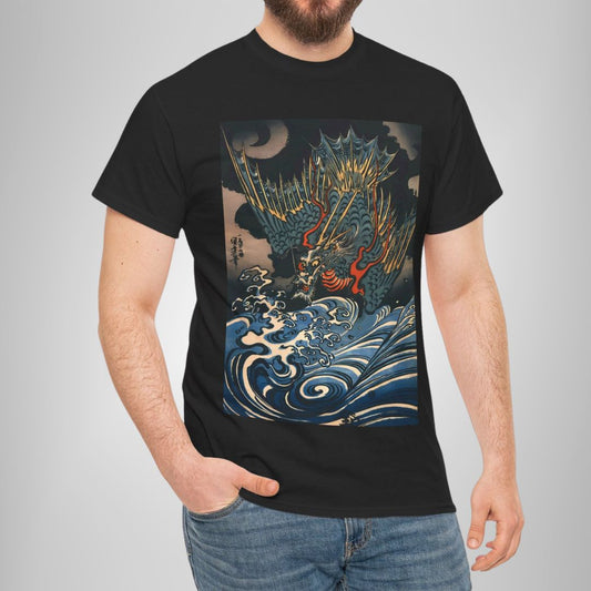 Dragon Flying by Utagawa Kuniyoshi - Unisex T-Shirt