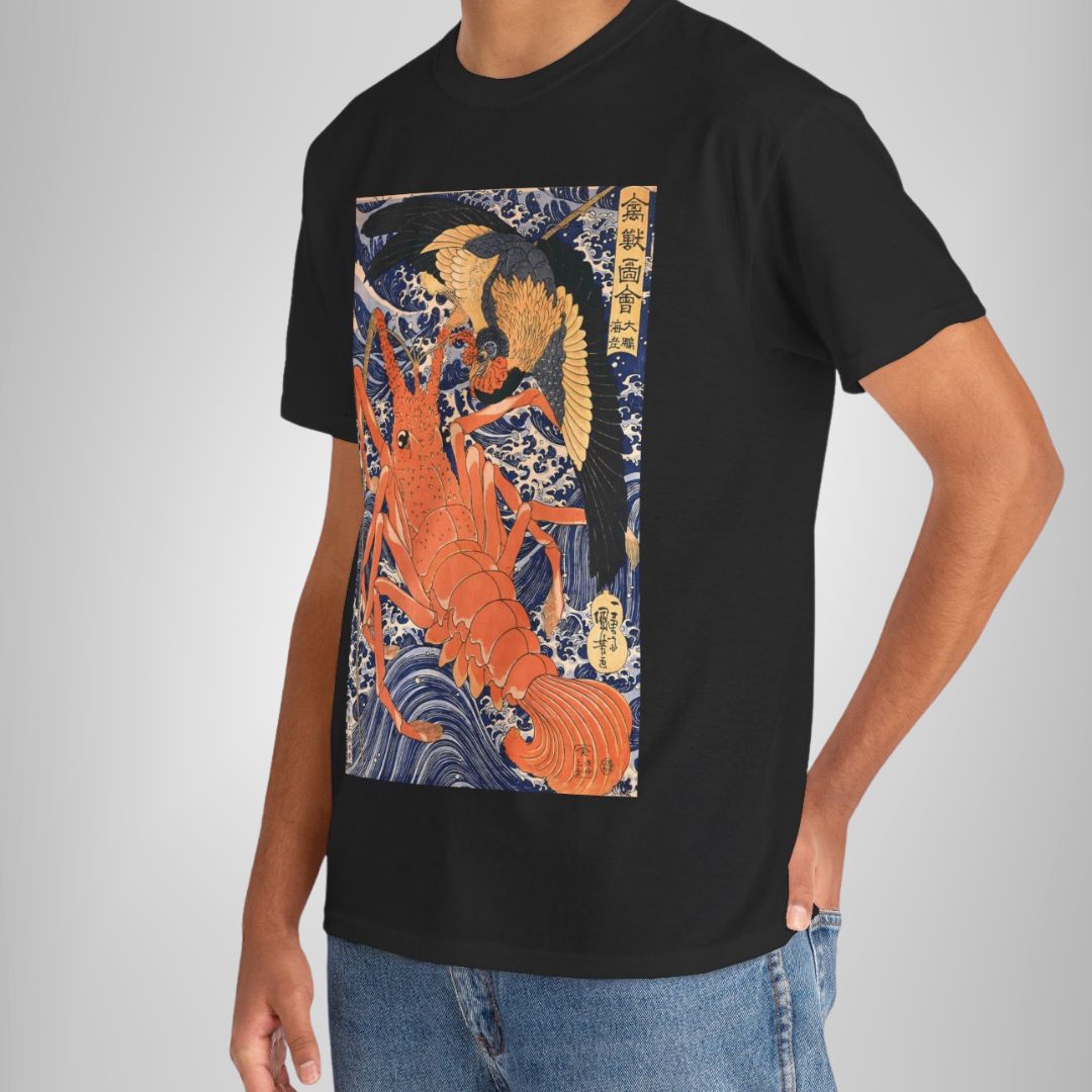 Lobster by Utagawa Kuniyoshi - Unisex T-Shirt