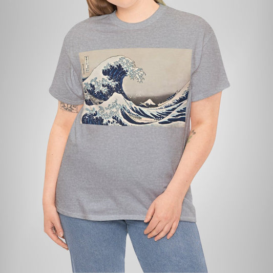 Under the Wave off Kanagawa by Katsushika Hokusai - Unisex T-Shirt