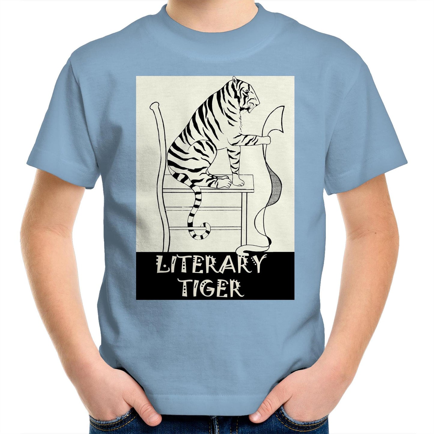 Literary Tiger - Kids T-Shirt