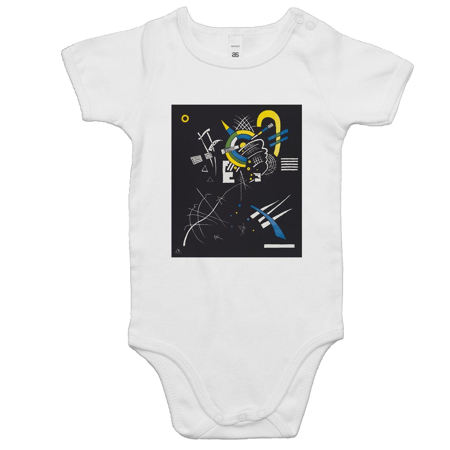 Small Worlds VII by Wassily Kandinsky - Baby Onesie Romper