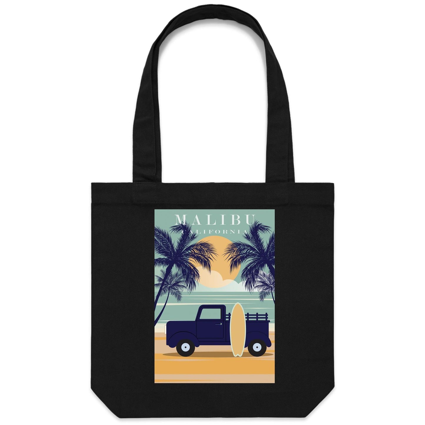 Malibu California - Canvas Tote Bag