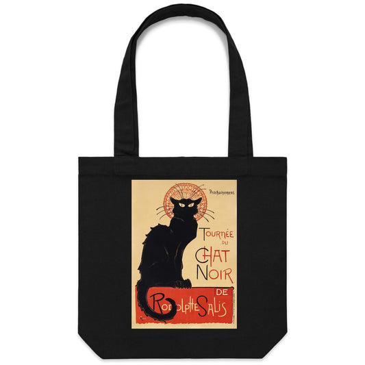 Tournée du Chat Noir by Théophile Alexandre Steinlen - Canvas Tote Bag