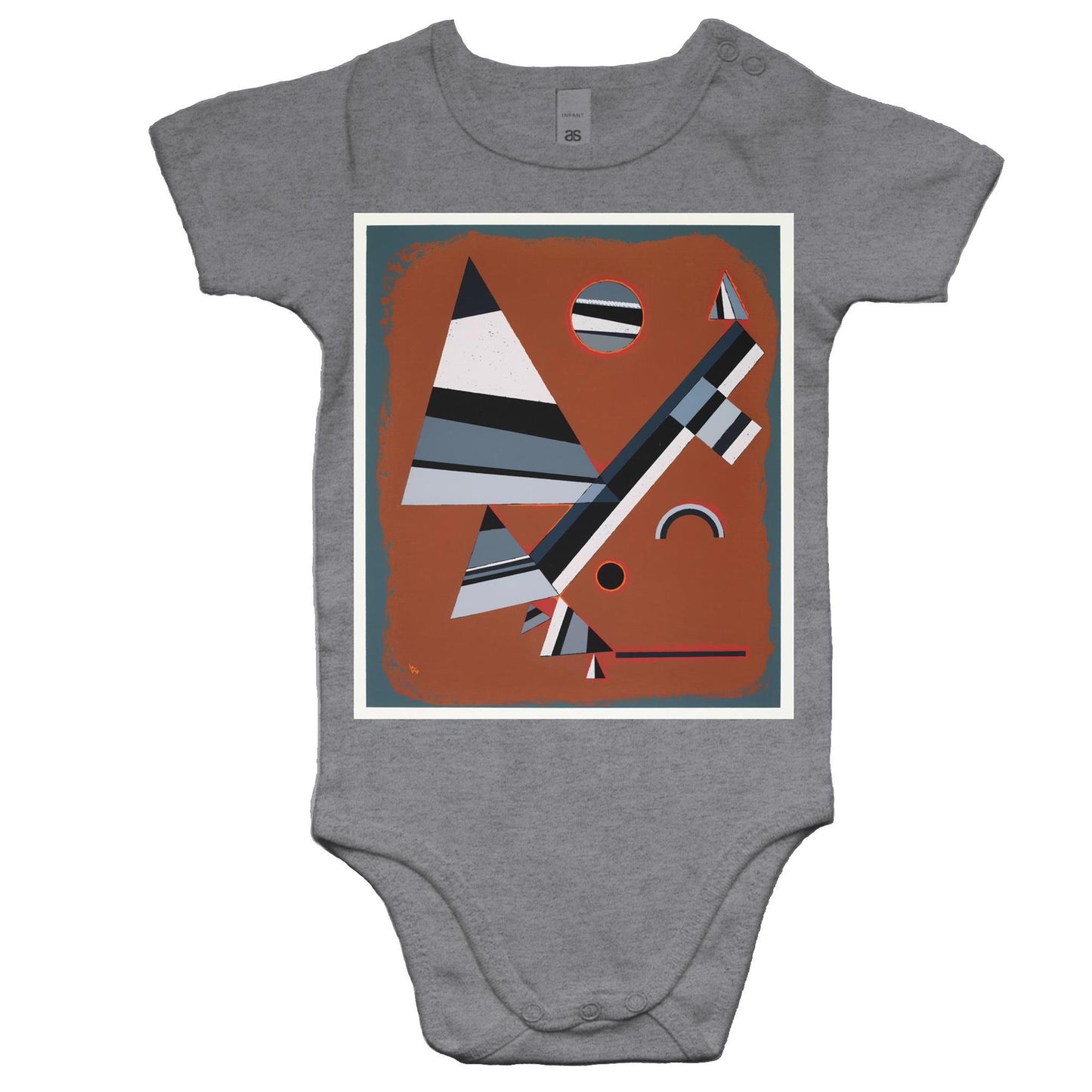 Gris by Wassily Kandinsky - Baby Onesie Romper