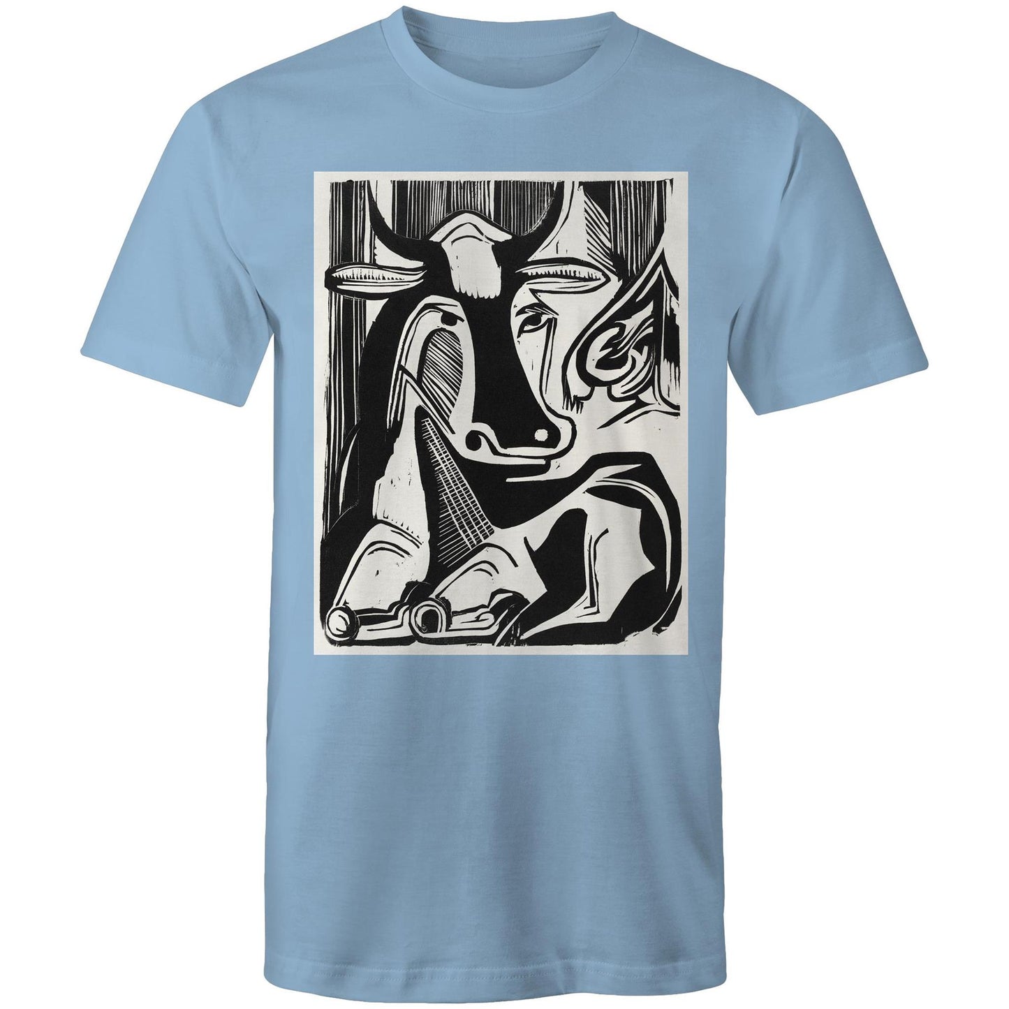 The Large Cow Lying Down by Ernst Ludwig Kirchner - Mens T-Shirt