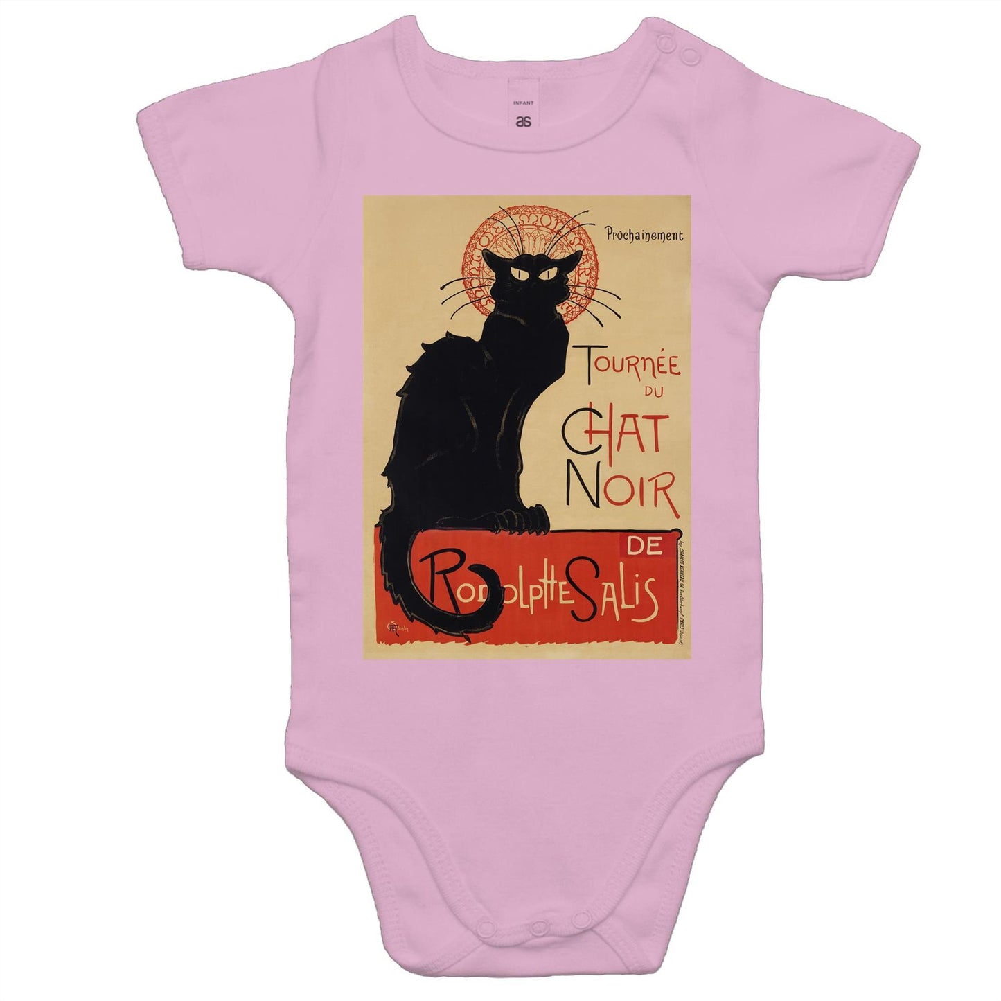 Tournée du Chat Noir by Théophile Alexandre Steinlen - Baby Onesie Romper