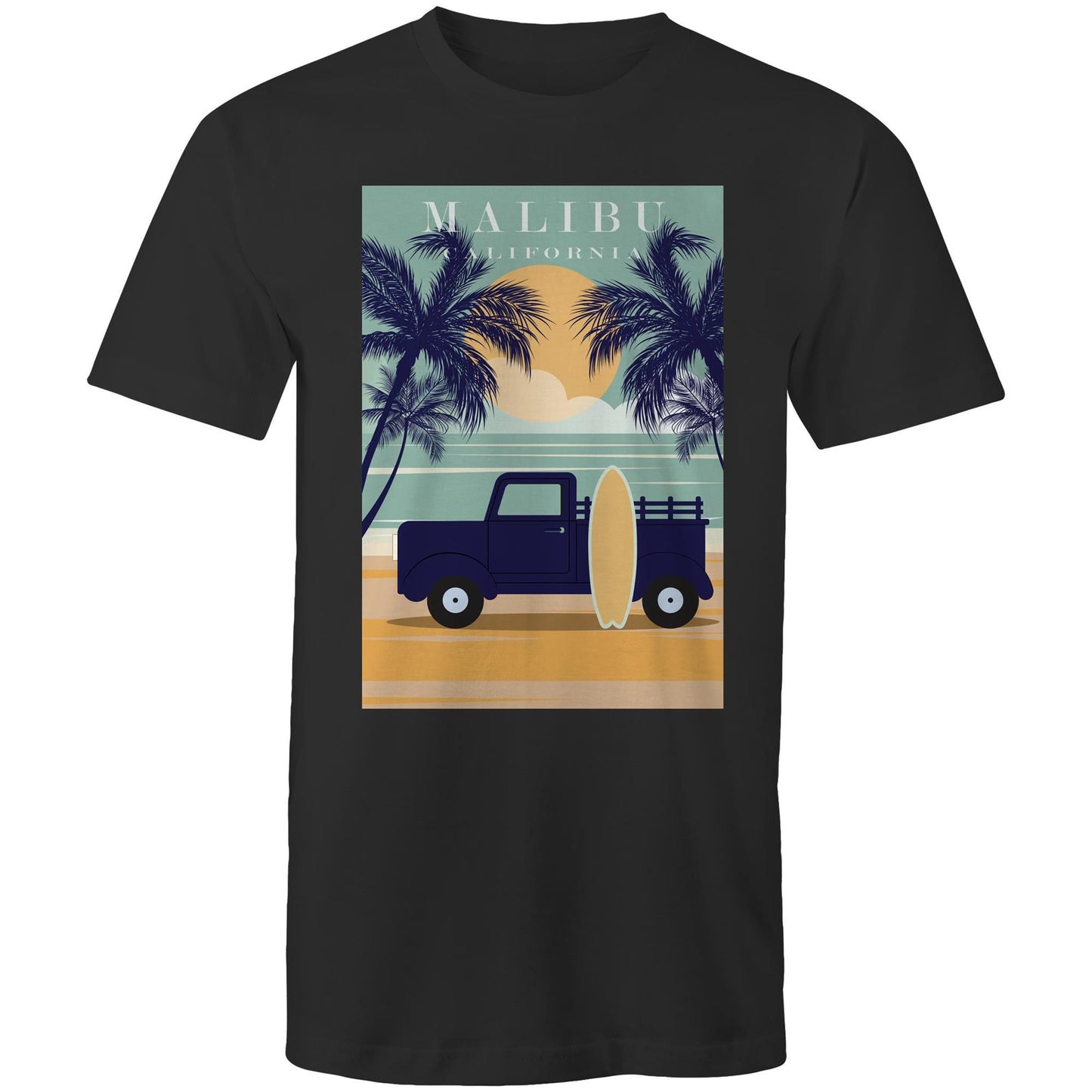 Malibu California - Mens T-Shirt