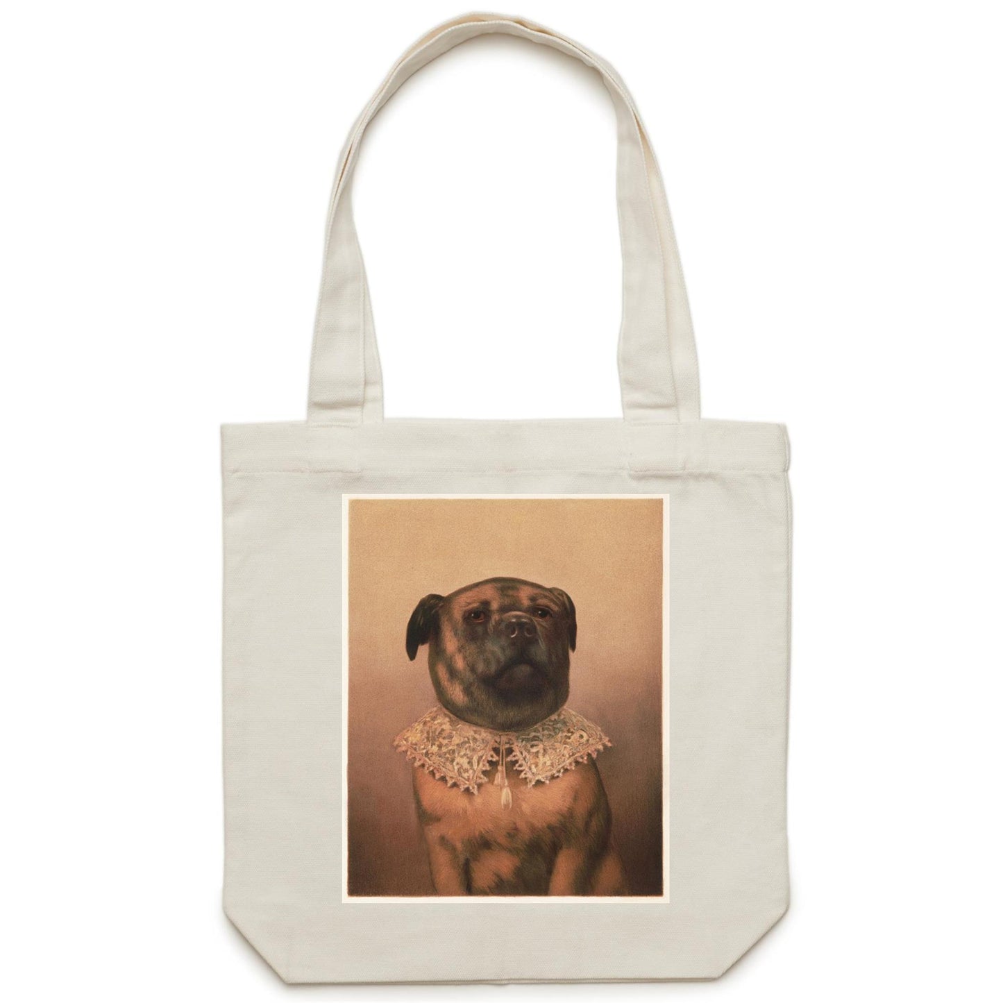 Uncle Tobey Dog by Frederick Dielman - Canvas Tote Bag