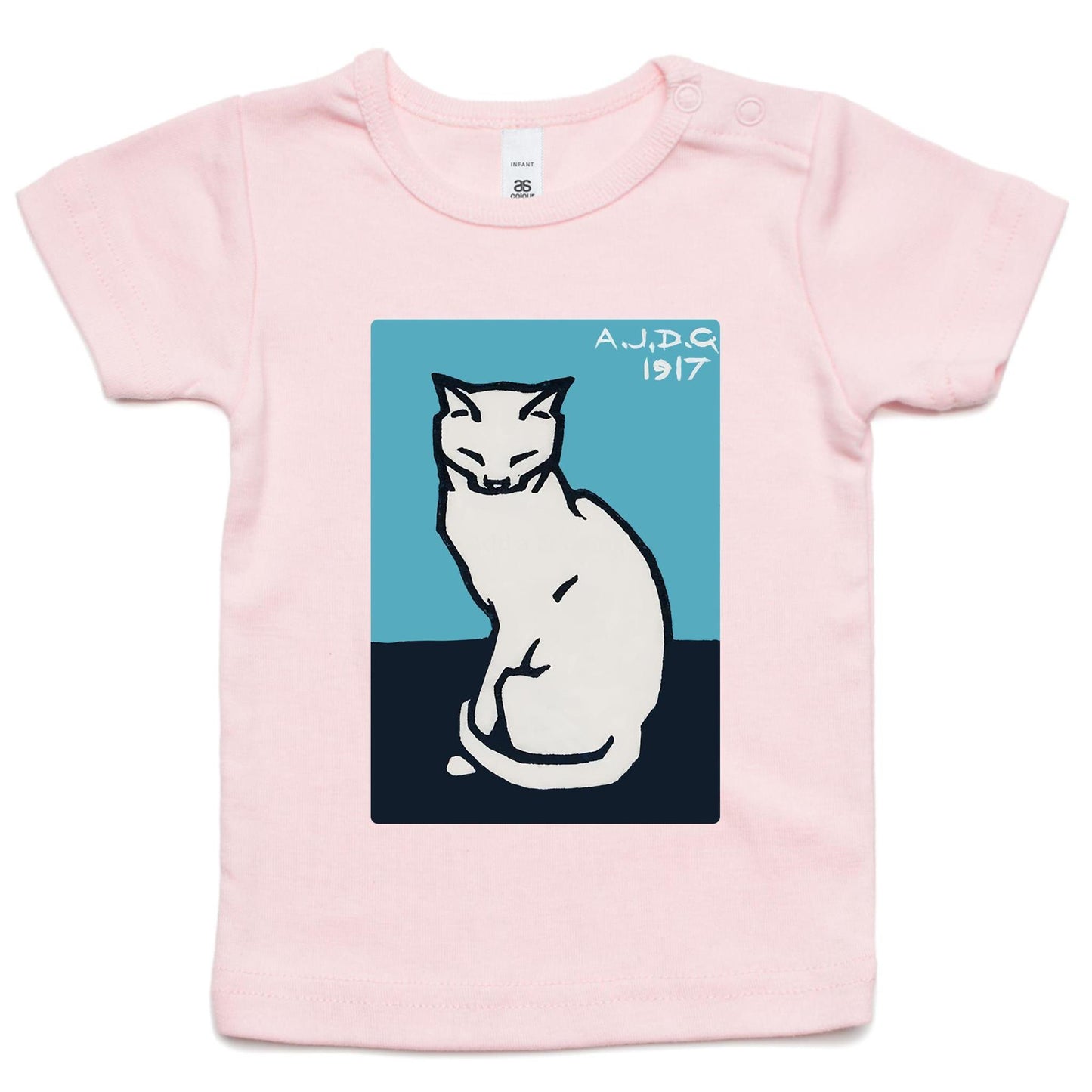 Sitting Cat by Julie de Graag - Infant Tee