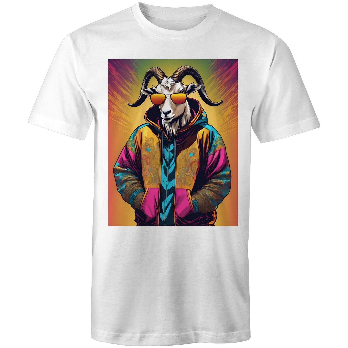 Goat In Hoodie - Mens T-Shirt