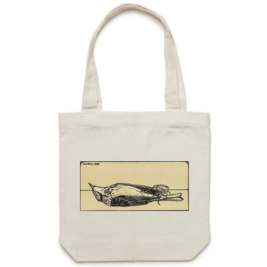 Dead Bird by Julie de Graag - Canvas Tote Bag