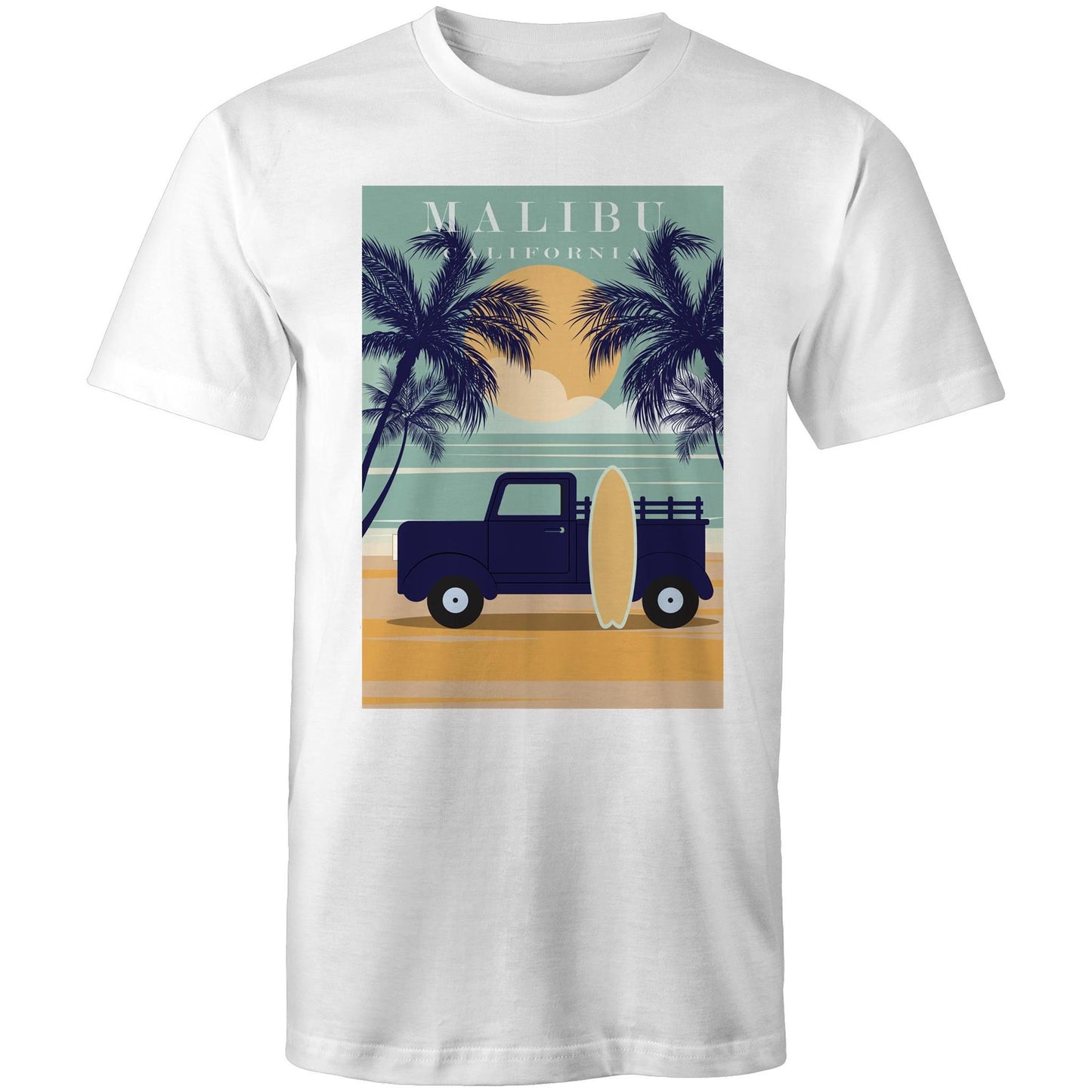 Malibu California - Mens T-Shirt