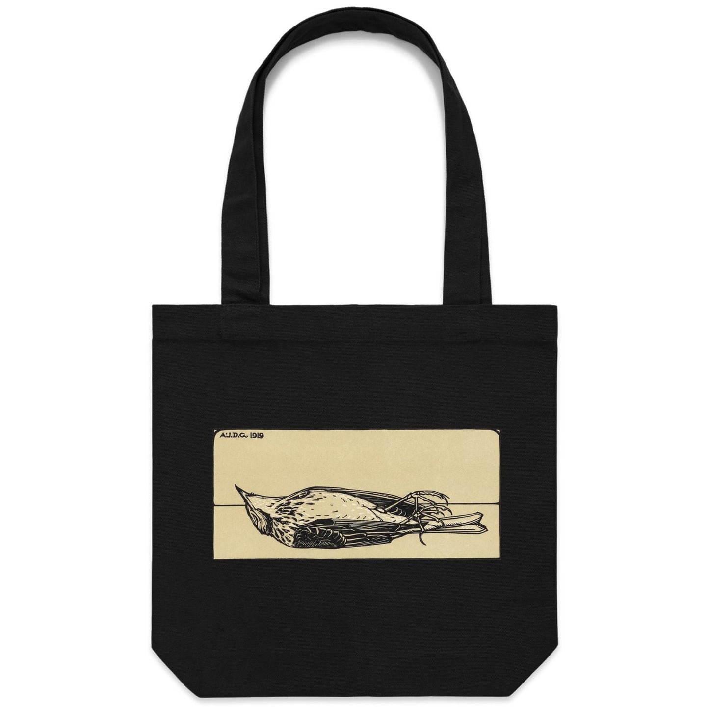 Dead Bird by Julie de Graag - Canvas Tote Bag