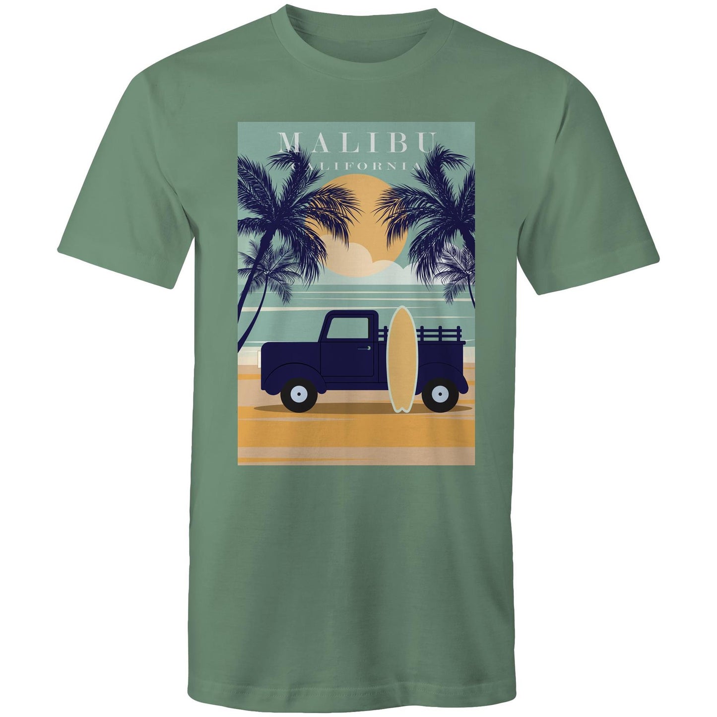 Malibu California - Mens T-Shirt