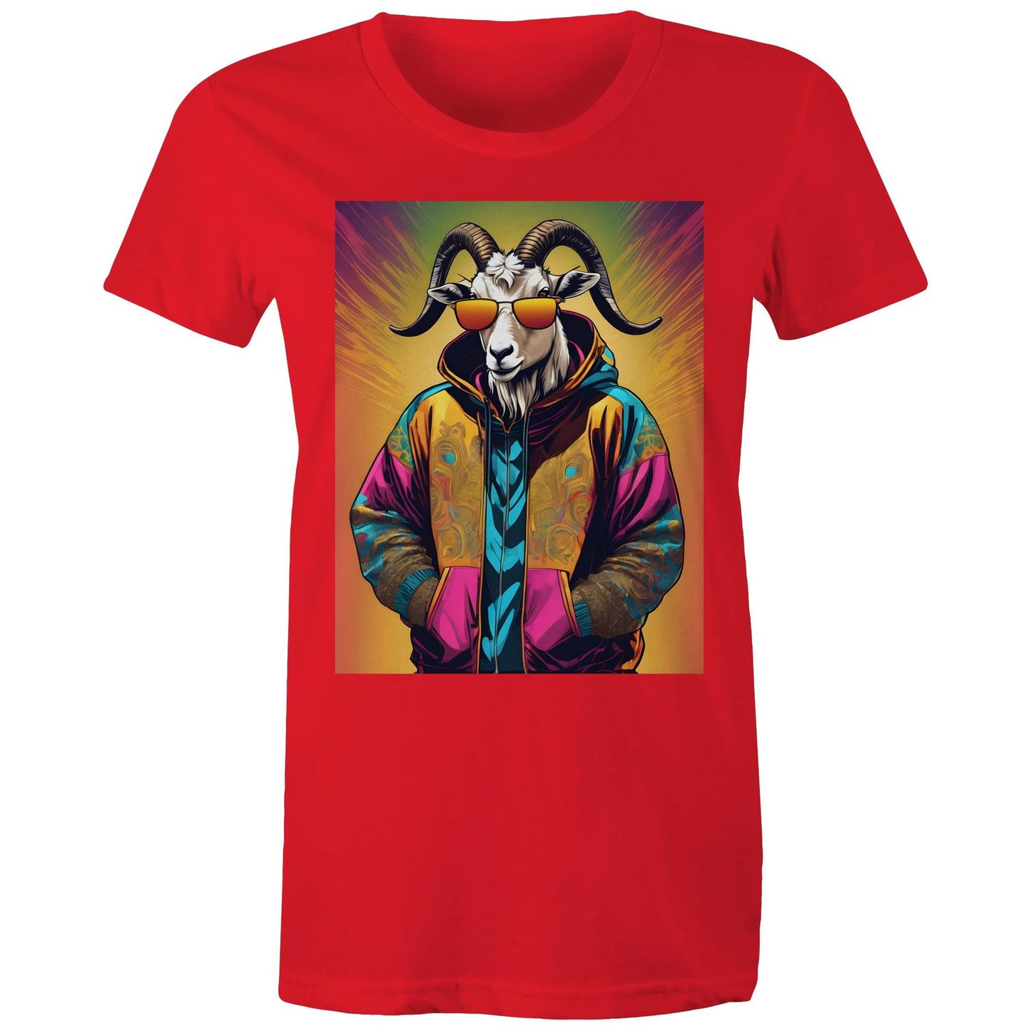 Goat In Hoodie - Women's Tee