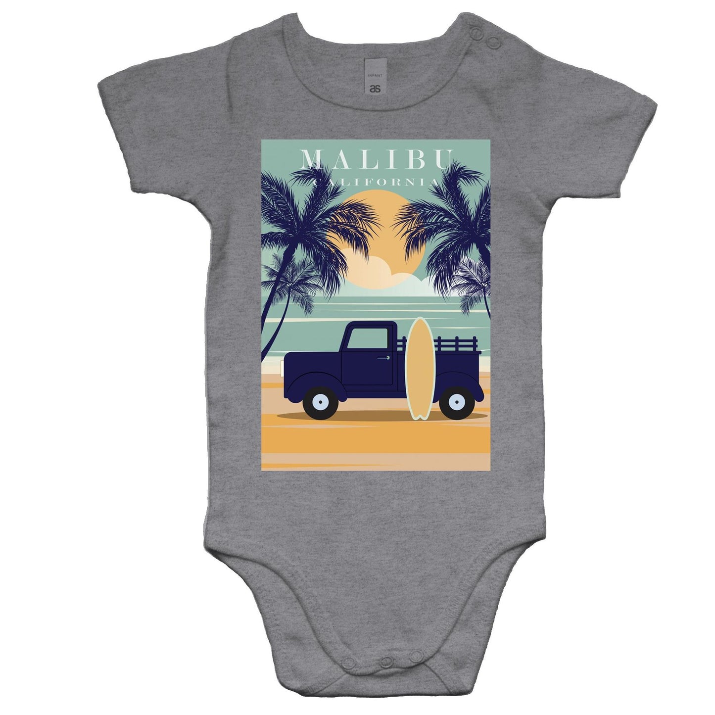 Malibu California - Baby Onesie Romper