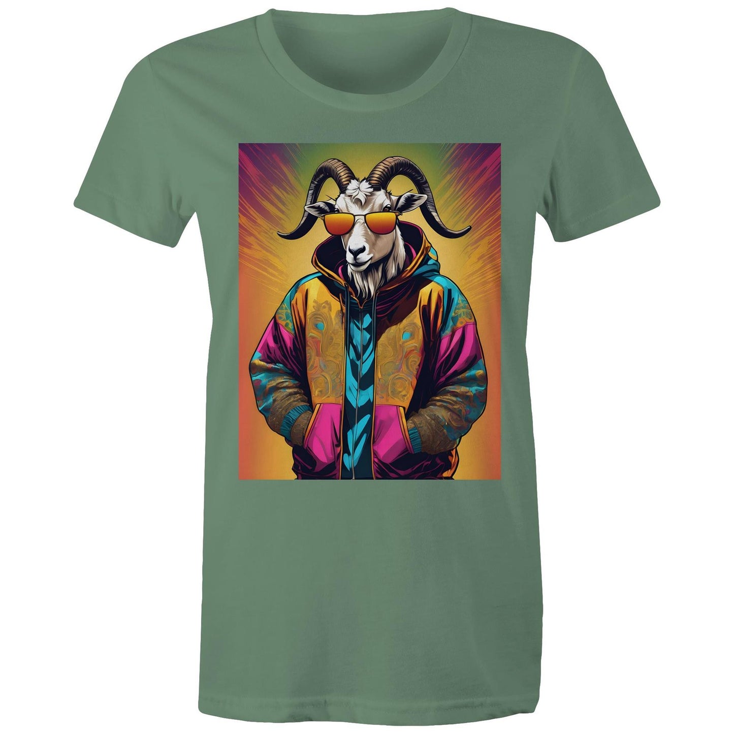 Goat In Hoodie - Women's Tee